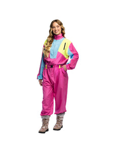 Boland Skipak Snow Glow Babe - Roze Retro Skipak Dames | Jaren 80 Foute Kleding