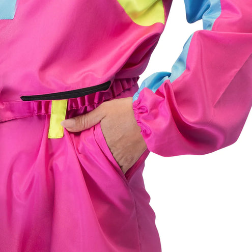 Boland Skipak Snow Glow Babe - Roze Retro Skipak Dames | Jaren 80 Foute Kleding