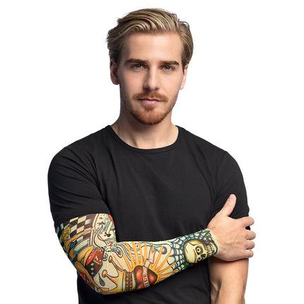 Boland Tatoeage mouw Gambler
