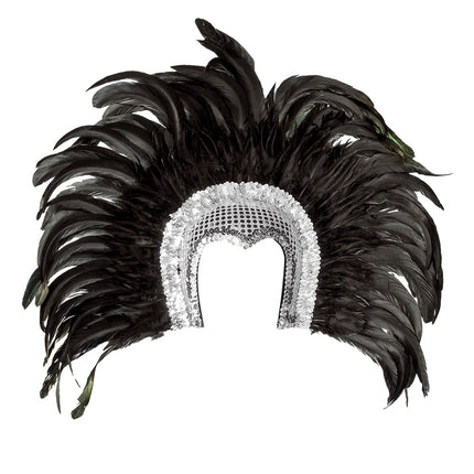 Boland Veren hoofdtooi Go-go danseres zilver