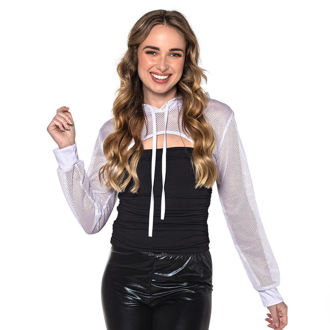 Boland Witte visnet bolero dames (maat M)