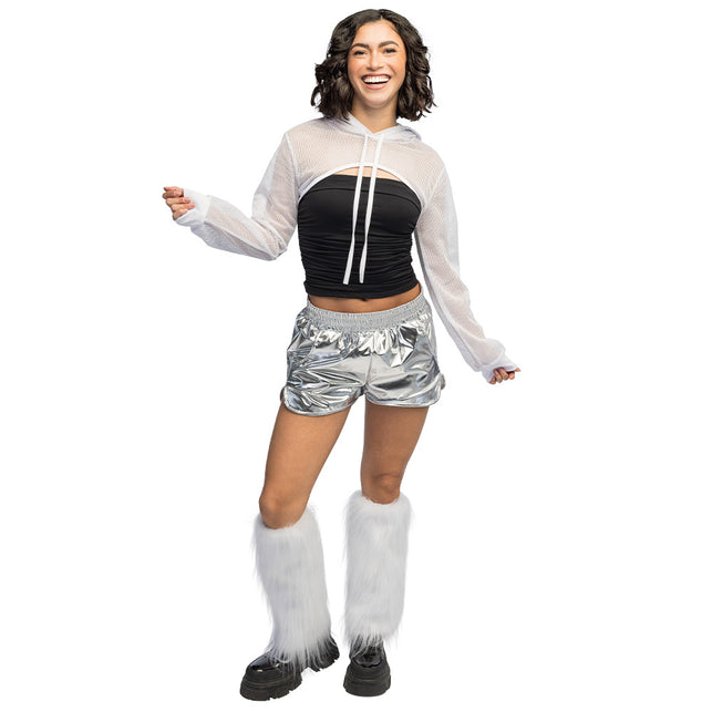 Boland Witte visnet bolero dames (maat M)