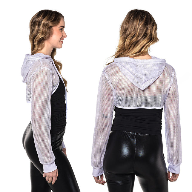 Boland Witte visnet bolero dames (maat M)