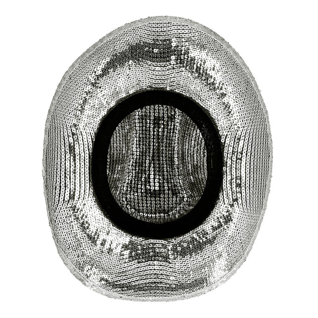 Boland Zilveren cowboyhoed glitter Texas