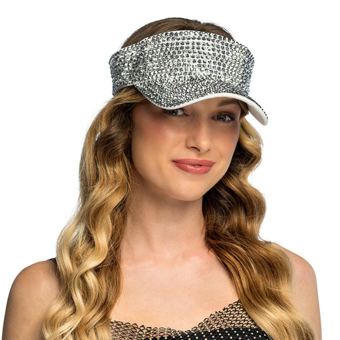 Boland Zonneklep Glam zilver