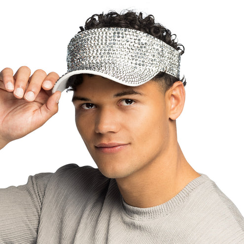 Boland Zonneklep Glam zilver