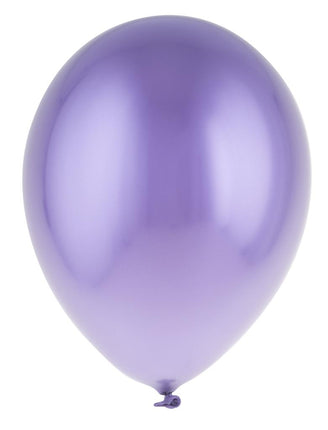 Chrome ballon lila met glanzende spiegelende afwerking, 30,5 cm, voor feestversiering