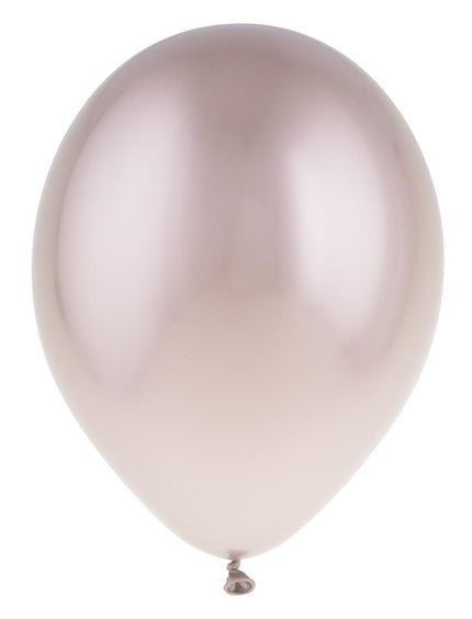 Chrome ballon rosé van 30,5 cm met glanzende chroomlook en lichtstreep over de bolling
