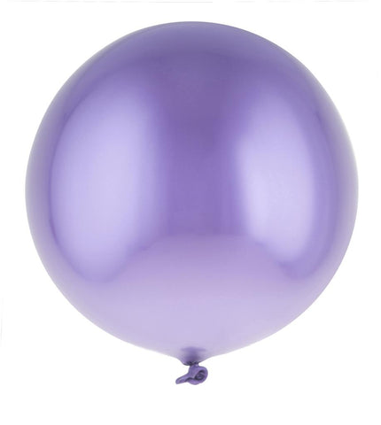 Chromeballonnen lila, ronde latexballon van 13.8 inch met spiegelende glans voor een themafeest
