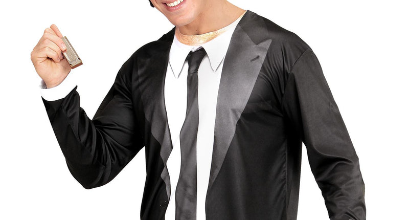 e-carnavalskleding-SYK 3D Blues Brother shirt man