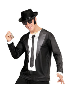 e-carnavalskleding-SYK 3D Blues Brother shirt man
