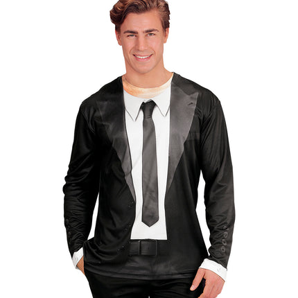 e-carnavalskleding-SYK 3D Blues Brother shirt man