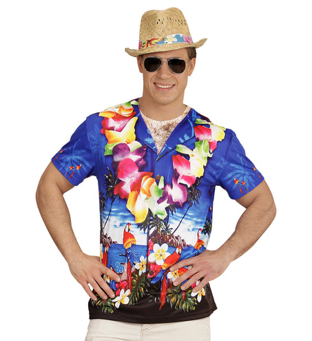 e-carnavalskleding-SYK 3D Hawaii t-shirt man