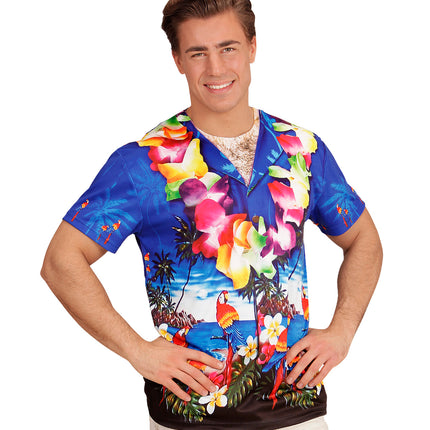e-carnavalskleding-SYK 3D Hawaii t-shirt man