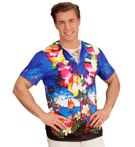 e-carnavalskleding-SYK 3D Hawaii t-shirt man