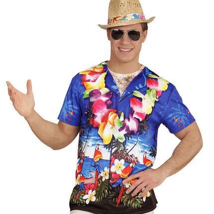 e-carnavalskleding-SYK 3D Hawaii t-shirt man