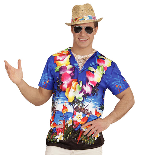 e-carnavalskleding-SYK 3D Hawaii t-shirt man