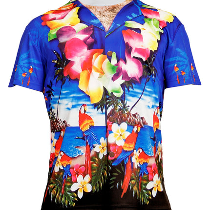e-carnavalskleding-SYK 3D Hawaii t-shirt man