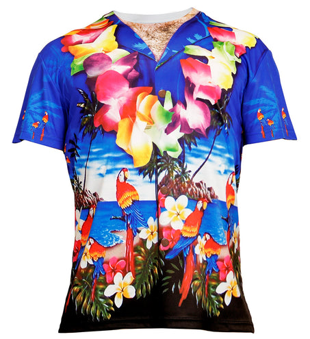e-carnavalskleding-SYK 3D Hawaii t-shirt man