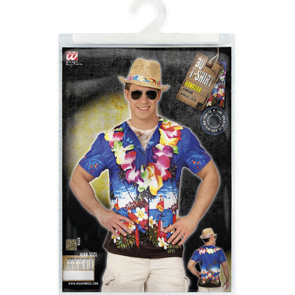e-carnavalskleding-SYK 3D Hawaii t-shirt man