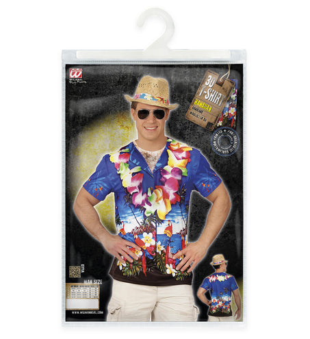e-carnavalskleding-SYK 3D Hawaii t-shirt man