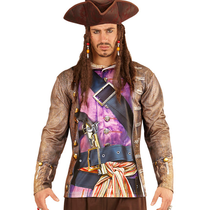 e-carnavalskleding-SYK 3D piratenshirt man