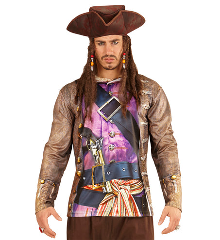e-carnavalskleding-SYK 3D piratenshirt man