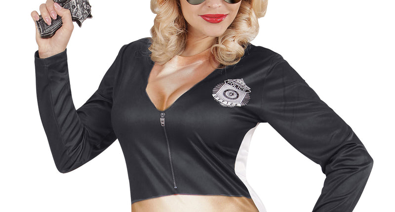 e-carnavalskleding-SYK 3D Politie shirt Police girl