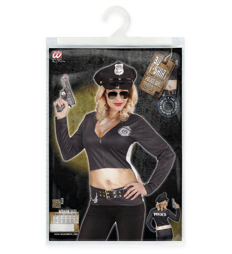 e-carnavalskleding-SYK 3D Politie shirt Police girl