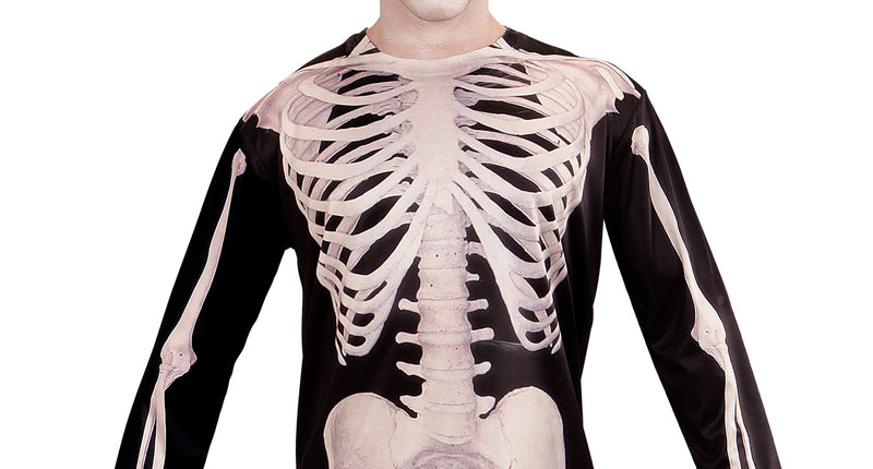 e-carnavalskleding-SYK 3D Skelet shirt man