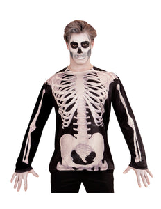 e-carnavalskleding-SYK 3D Skelet shirt man
