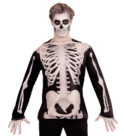 e-carnavalskleding-SYK 3D Skelet shirt man