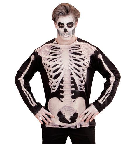 e-carnavalskleding-SYK 3D Skelet shirt man