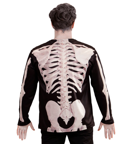 e-carnavalskleding-SYK 3D Skelet shirt man