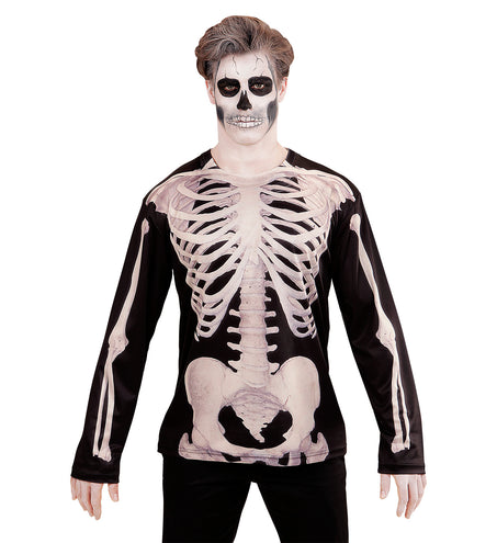 e-carnavalskleding-SYK 3D Skelet shirt man