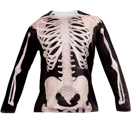e-carnavalskleding-SYK 3D Skelet shirt man