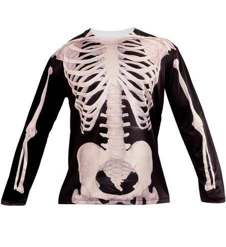 e-carnavalskleding-SYK 3D Skelet shirt man
