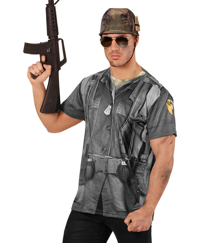 e-carnavalskleding-SYK 3D Soldaten shirt man