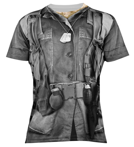 e-carnavalskleding-SYK 3D Soldaten shirt man
