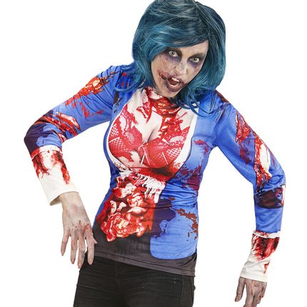 e-carnavalskleding-SYK 3D Zombie shirt volwassenen