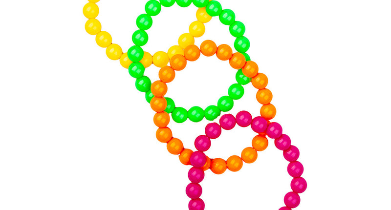 e-carnavalskleding-SYK 4 stuks Neon Armbanden