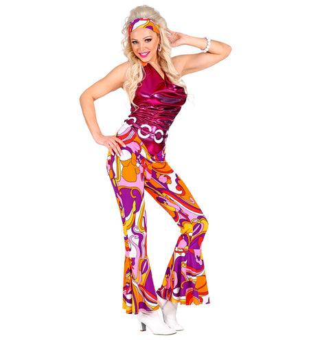 e-carnavalskleding-SYK 70's disco overall, riem en hoofdband