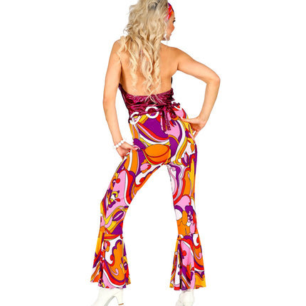 e-carnavalskleding-SYK 70's disco overall, riem en hoofdband