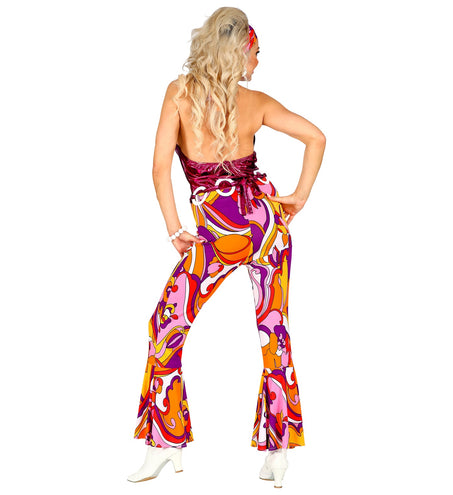 e-carnavalskleding-SYK 70's disco overall, riem en hoofdband