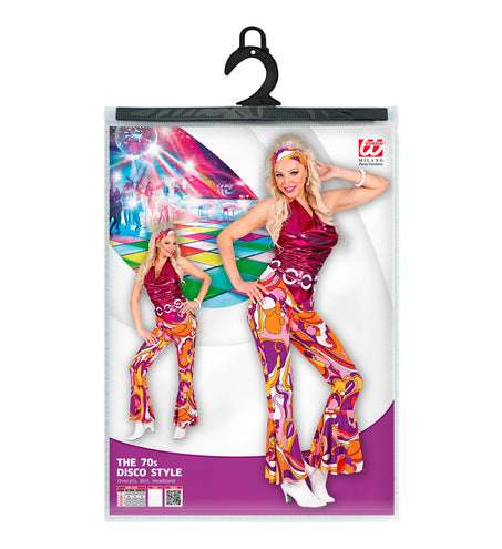 e-carnavalskleding-SYK 70's disco overall, riem en hoofdband