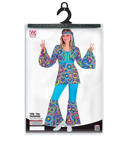 e-carnavalskleding-SYK 70s groovy kostuum blauw Jessica