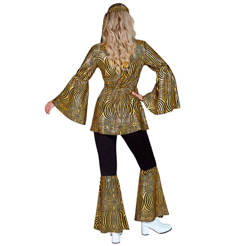 e-carnavalskleding-SYK 70s groovy kostuum goud Babette