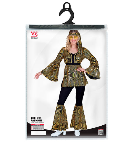 e-carnavalskleding-SYK 70s groovy kostuum goud Babette