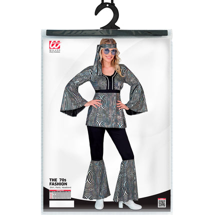 e-carnavalskleding-SYK 70s groovy kostuum zilver Nicole