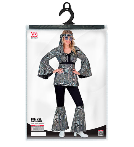 e-carnavalskleding-SYK 70s groovy kostuum zilver Nicole